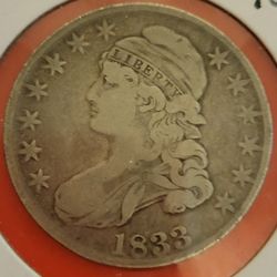 1833 Capped Bust Silver Half Dollar