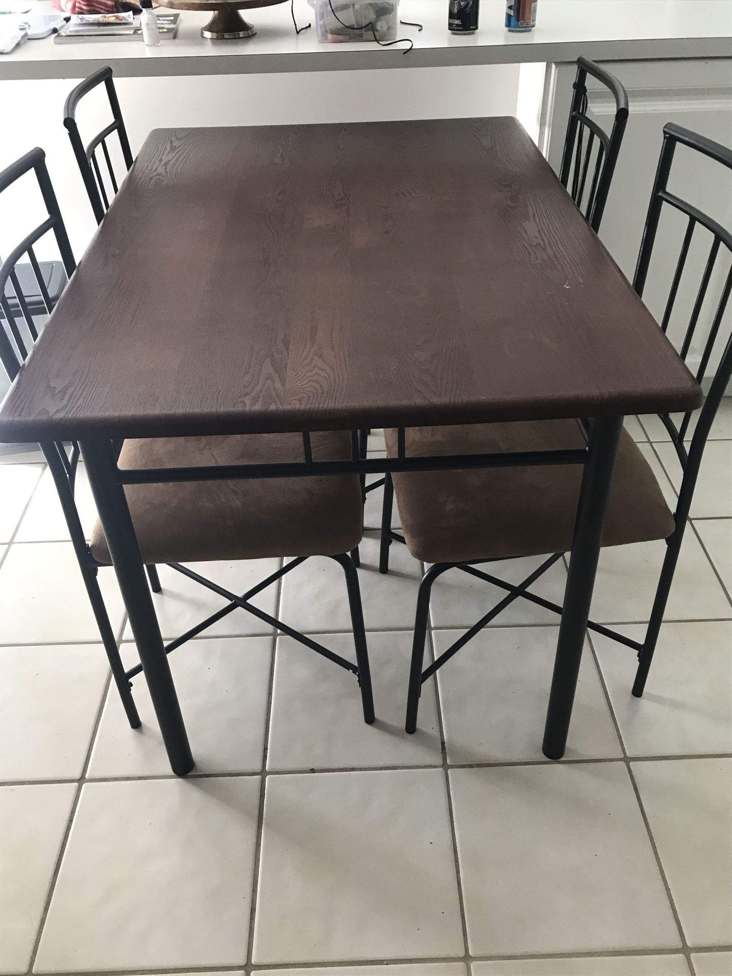 Rectangle kitchen dining room table and chairs
