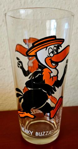 Vintage 1973 BEAKY BUZZARD Pepsi Glass Collectors Series Looney Tunes