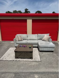 Sectional Sofa w/ Chaise | Professionally Cleaned | Like New | $375