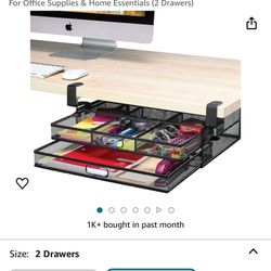 Under Desk Drawers Organizer 