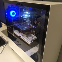 Gaming Pc W/24 Inch Dell 75hertz Monitor 500$