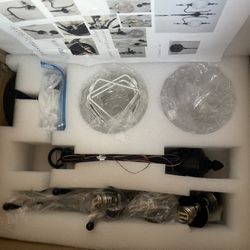 3-Light Black Pendant Light Fixtures