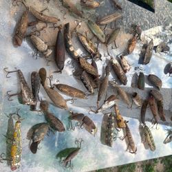 Antique Wooden Fishing Lures