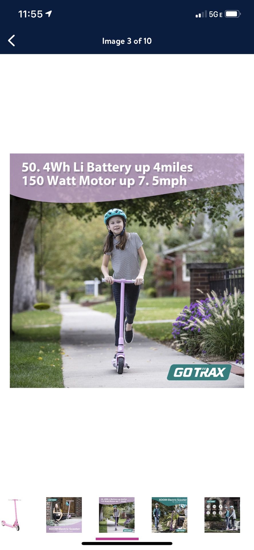 GOTRAX XOOM Electric Scooter with 6inch Wheels