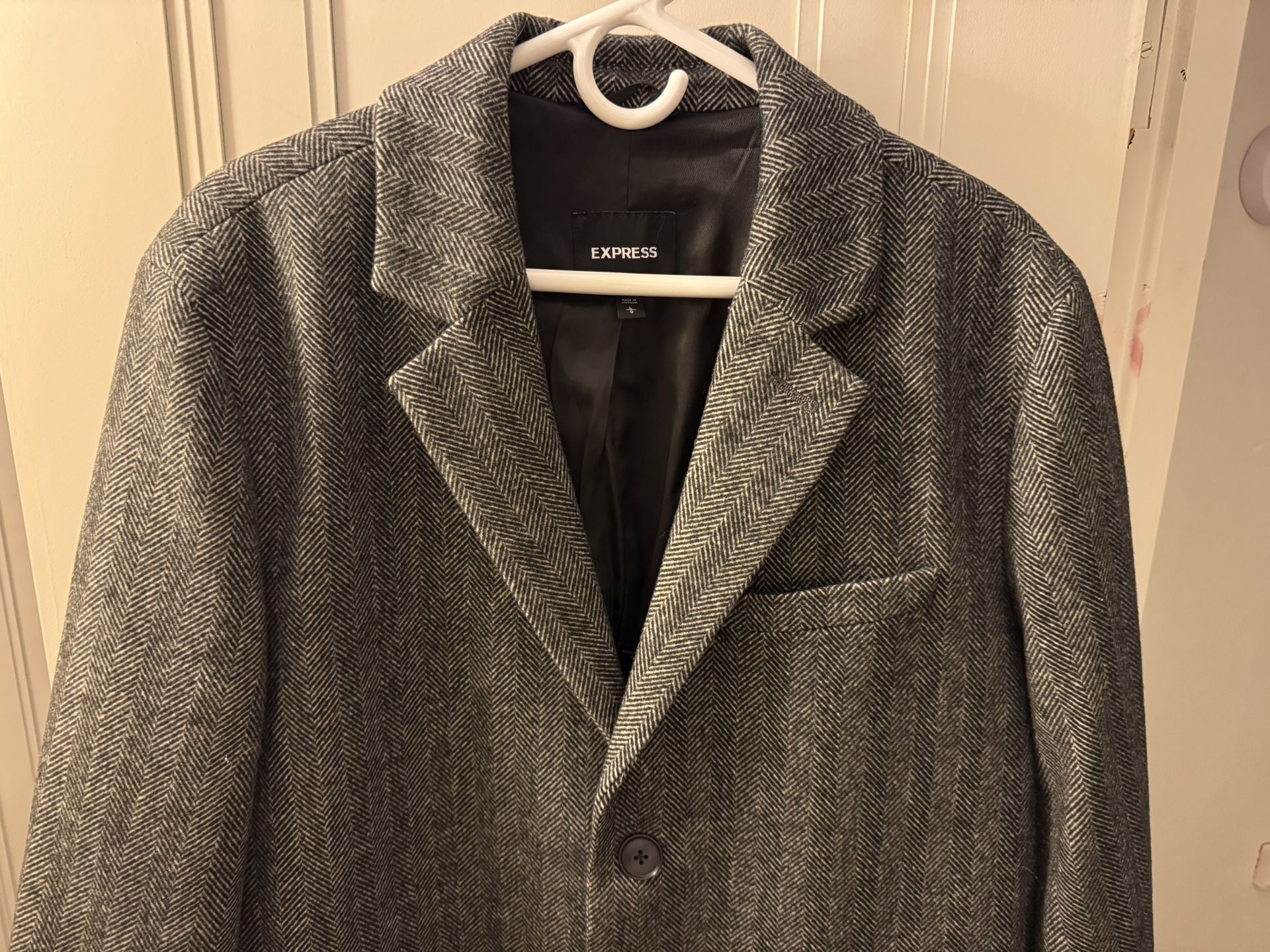 EXPRESS Men’s Gray Topcoat