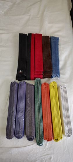 Martial Arts Belts And Display Stand 