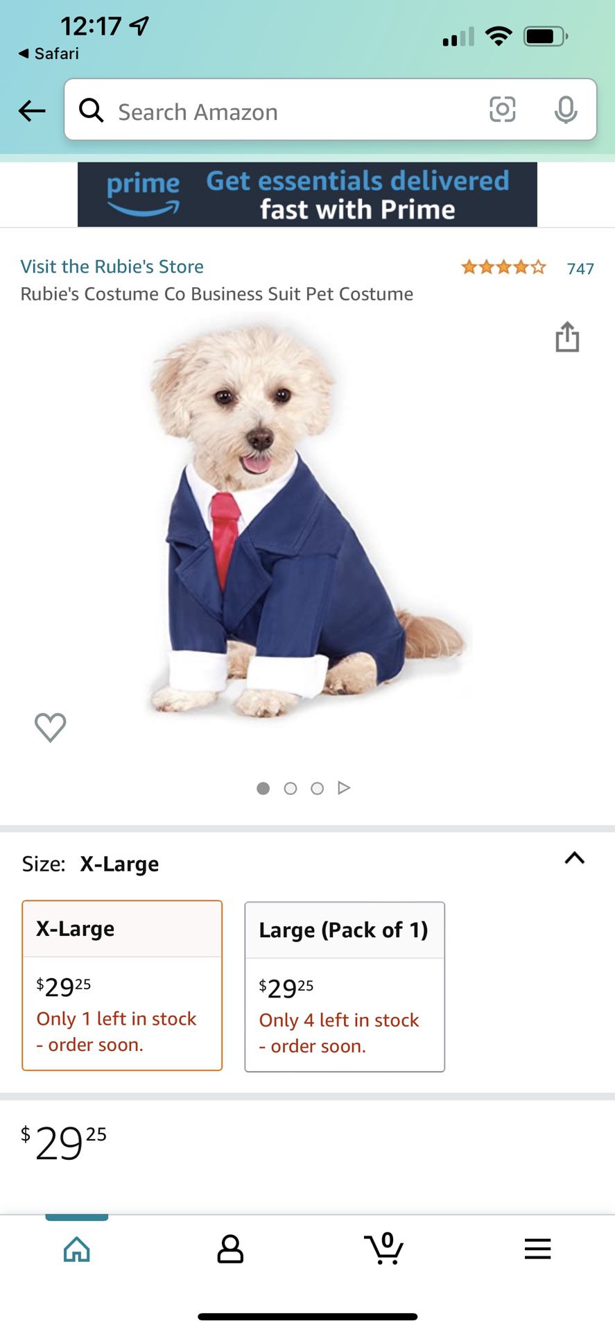 Rubie's Business Suit Pet Costume