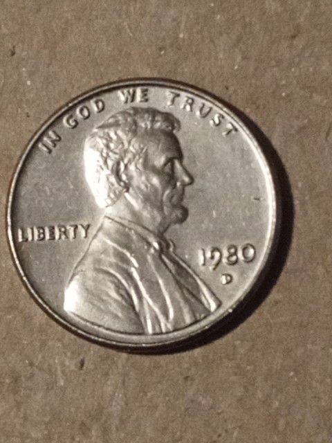 1980 D  Extremely Rare Silver Penny