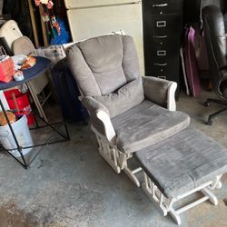 Rocking Chair With Leg Rest