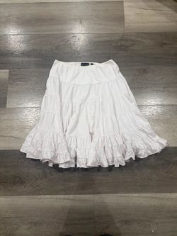 White Flowy Skirt