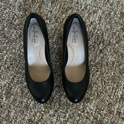 High heels Black Shoes Leather. 5 1/2
