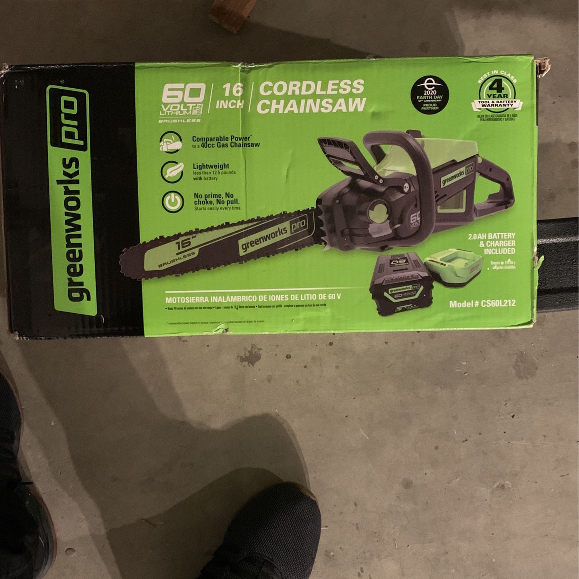 New Chainsaw 60 V Charger Y Battery