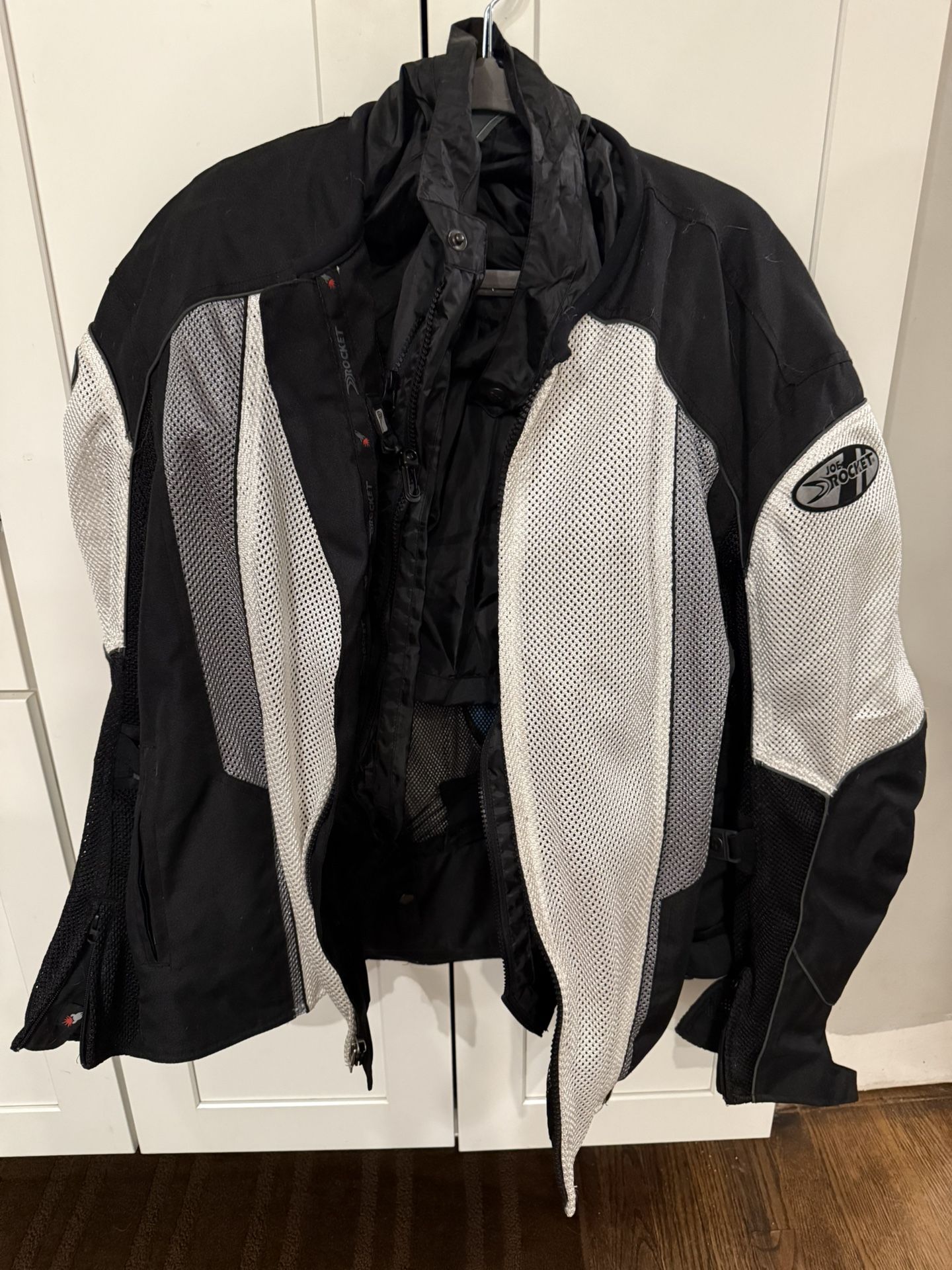 Motorcycle Jacket Coat Mesh JOE ROCKET removable Zippered Liner 