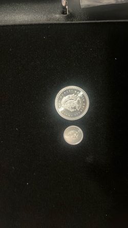 Half Troy Ounce .999 Silver Coin and 1/10 silver Aztecs rounds