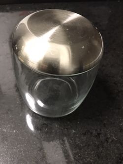 Glass And Chrome Bathroom Accessory - Nice Condition
