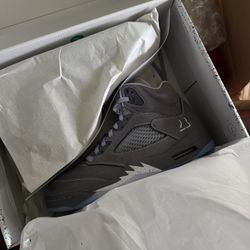 Air Jordan 5 Grey Wolf 2026 Sz 10.5