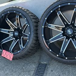 WHEELS HARD ROCK 24x14 CHEVY TAHOE YUKON DENALI