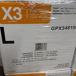 Large vinyl gloves 