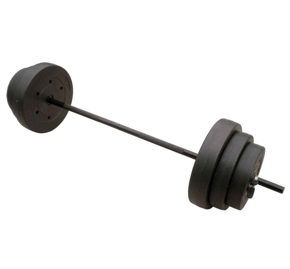 CAP Barbell 100 lb Standard Vinyl Weight Set with Bar 
