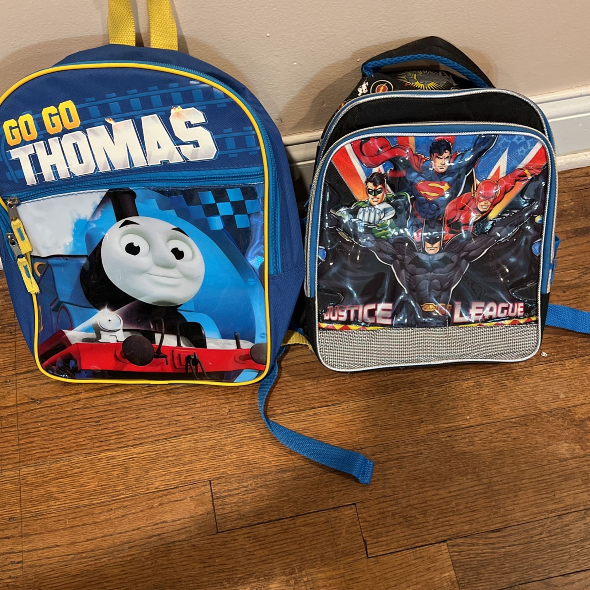 Boys Backpacks Thomas The Train And Justice League