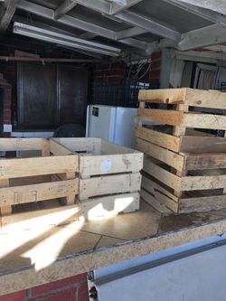 Wood crates