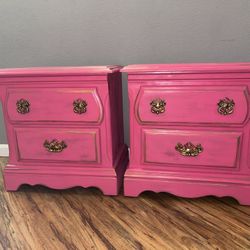 Pink Side Tables 