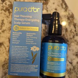 Pura D'Or Hair Thinning Therapy Energizing Scalp Serum 4 fl oz Serum-New in Box

