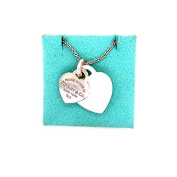 T&Co. 925 Mother of Pearl/Silver Heart Necklace