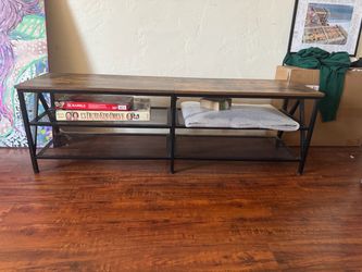 Industrial tv stand 63 inches wide