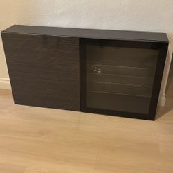 Wall Mounted Cabinet With Combination Of Glass Doors 