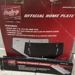 Rawlings Official Home Plate and Youth Pitching Rubber