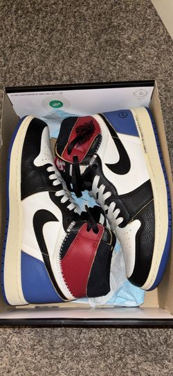 Jordan 1 Retro High OG SP - ‘Fragment x Union LA Varsity Red Sport Royal’ Size 10 Worn Lightly