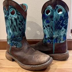Justin Womens Leather Boots 8.5