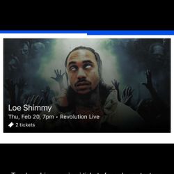 Two Loe Shimmy Tickets Sale