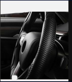 2X Universal Car Steering Wheel Booster Non-Slip Cover Carbon Fiber Accessories