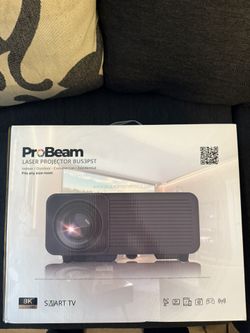Probeam Laser Projector BU53PST 8K and Titan TNS-72 Self Lock Projector Screen.