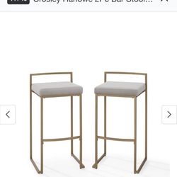 Crosley Harlowe 2Pc Bar Stool Set-65