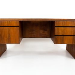 MCM DillinGHAM WALNUT MID CENTURY DESK 1970  FILE CABINET Wood Walnut 