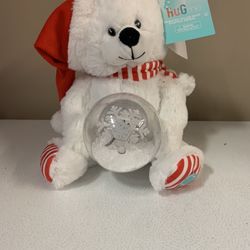 Singing Christmas Snow Bear Globe 