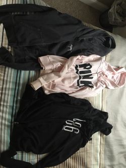 ‘Pink’ zipped jackets