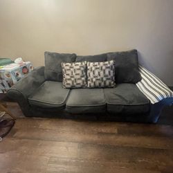 Soft Dark Grey Couch