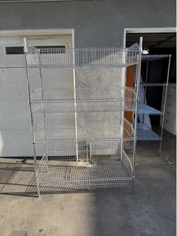 Metal basket racks