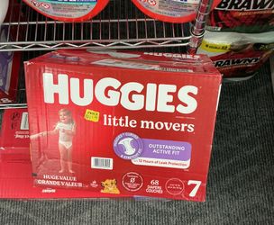 Huggies Size 7 Count 68 $42.99