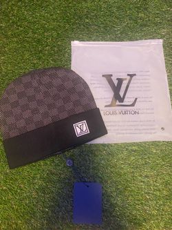 Black Checkered Beanie