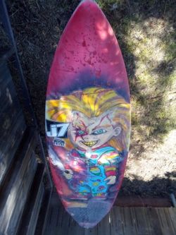 J-7 TriFinSurfboard With Chuckie From Childs play Depicted On The Back 250$ Obo