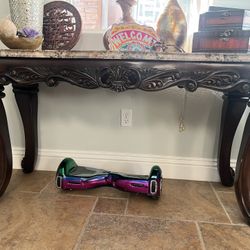 Mcferran T 5190 Bridgette Marble Top Coffee Table 2 Side Table And 1 Sofa Table 