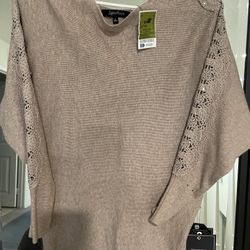 Brown Sweater With Stones Size Small $5.00