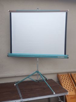 Vintage movie projector screen - portable