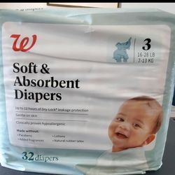 Walgreens diapers size 3 (4 packs)